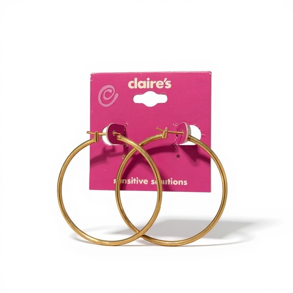 Claire's Jewelry - Claire's Classic Gold Hoop Earrings